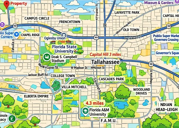 Near FSU&FAMU Quiet 2BR 2 Parking Spots Apartment